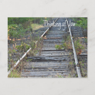 Carte Postale Chemins de fer, Pensez à vous