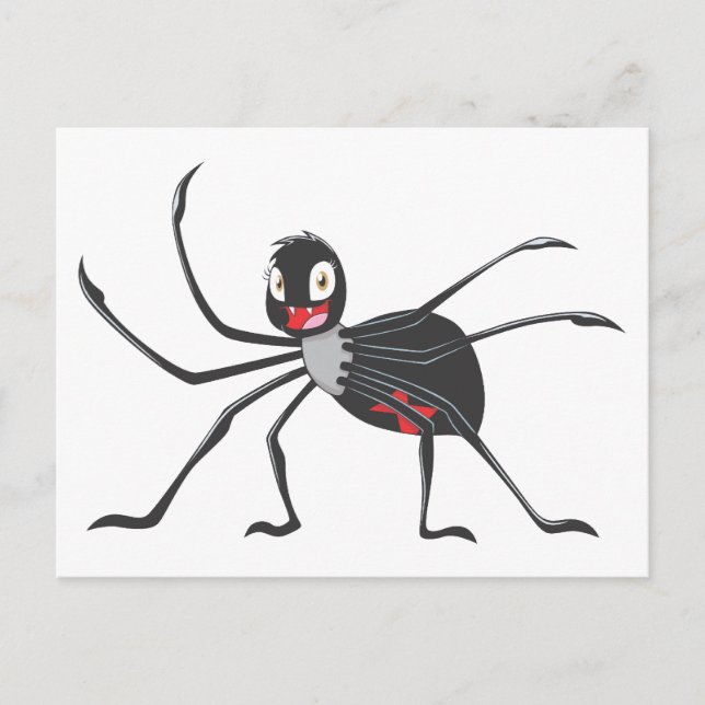 Carte Postale Chemise Spider Black Widow personnalisées (Devant)