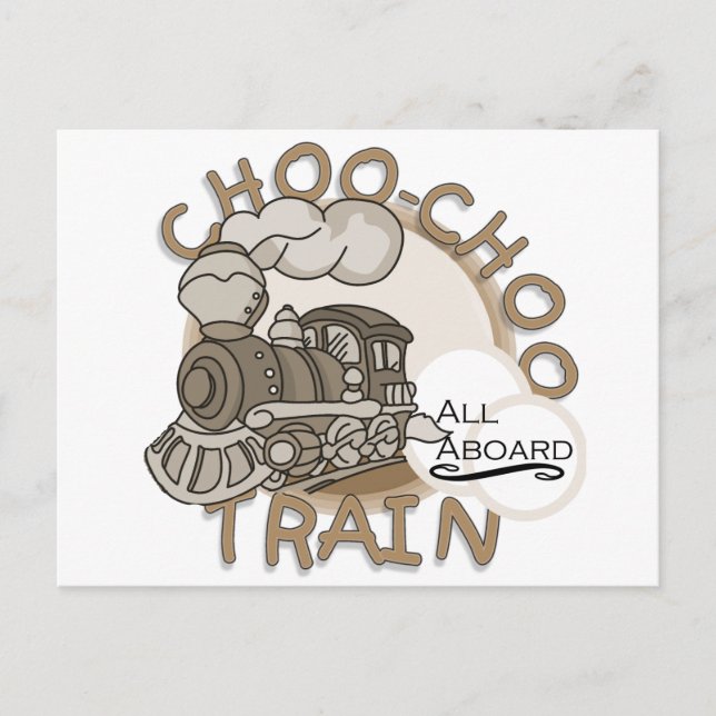 Carte Postale Chemises de train Choo-Choo et GIfts (Devant)
