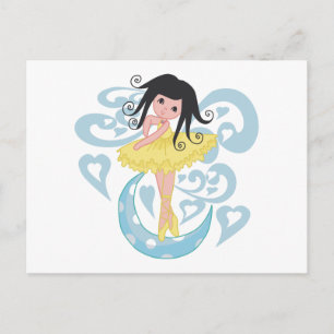 Carte Postale Chemises et cadeaux Black Hair Ballerina