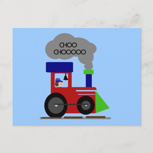 Carte Postale Chemises et cadeaux Choo Choo Train (Devant)