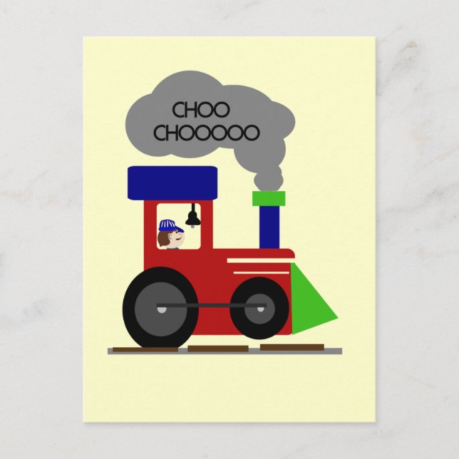 Carte Postale Chemises et cadeaux Choo Choo Train (Devant)
