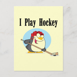 Carte Postale Chemises et cadeaux de hockey Penguin