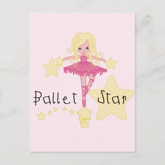 Carte Postale Chemises et Cadeaux de l'Étoile de Ballet (Devant)