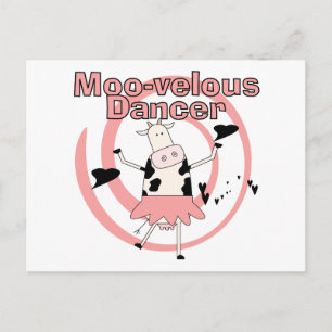 Carte Postale Chemises et cadeaux de Vache Ballerina