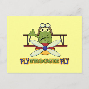 Carte Postale Chemises et cadeaux Fly Froggie Fly