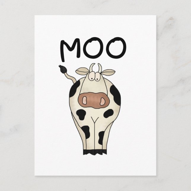 Carte Postale Chemises et cadeaux Moo Cow (Devant)