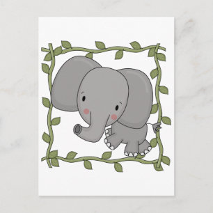 Carte Postale Chemises et cadeaux pour bébés éléphants