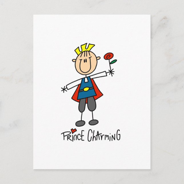 Carte Postale Chemises et cadeaux Prince Charming (Devant)