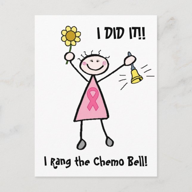 Carte postale Chemo Bell Pink Ribbon (Devant)