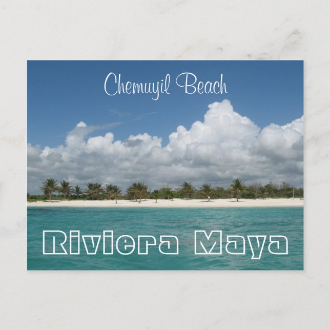 Carte postale Chemuyil Beach (Devant)