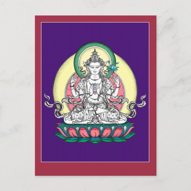 CARTE POSTALE Chenrezig / Avalokiteshvara (Devant)