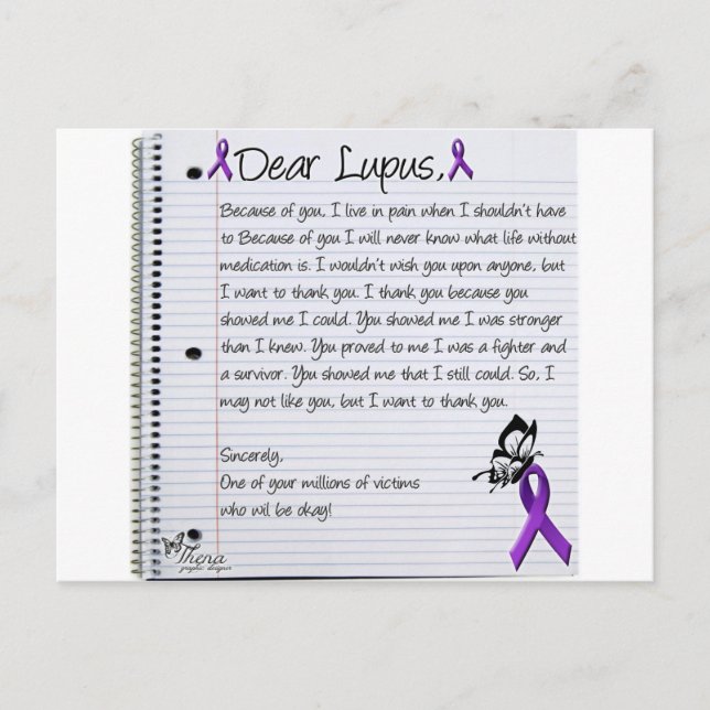 Carte Postale Cher Lupus.. (Devant)