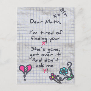 Carte Postale Cher math