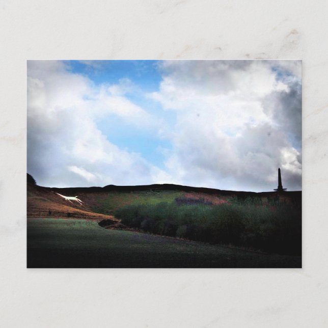 Carte Postale Cherhill White Horse - Wiltshire, Angleterre (Devant)