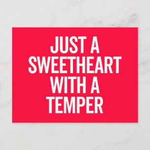 Carte Postale Chérie Avec Une Citation Drôle De Temper