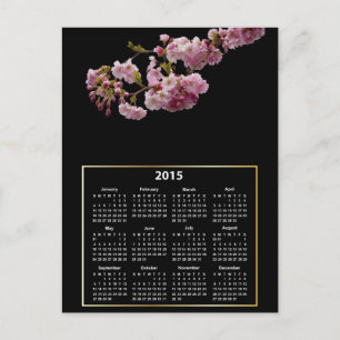 Carte Postale Cherry Blossom Branch 2015 Calendrier