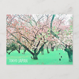 Carte Postale Cherry Blossom Tokyo Park Voyage japonais