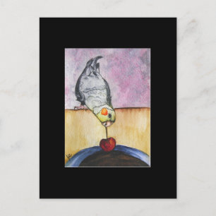 Carte Postale Cherry Dip (cocktail) ACEO Art Trading Card