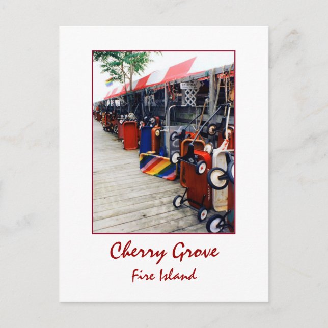 Carte postale 'Cherry Grove Pride Wagon' (Devant)