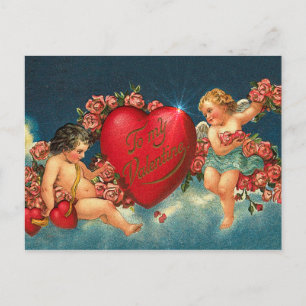 Carte Postale CHERUBS & HEARTS par SHARON SHARPE