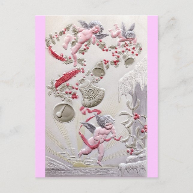 Carte Postale Cherubs sur l'océan avec Holly et Bell Garland (Devant)