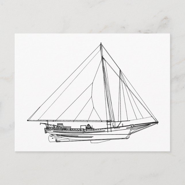 Carte Postale Chesapeake Bay Skipjack (Devant)