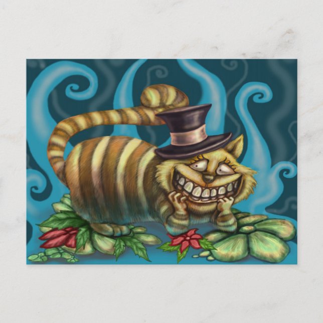 Carte Postale Cheshire Cat (Devant)