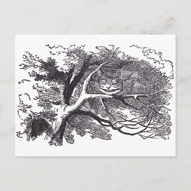 Carte Postale Cheshire Cat (Devant)