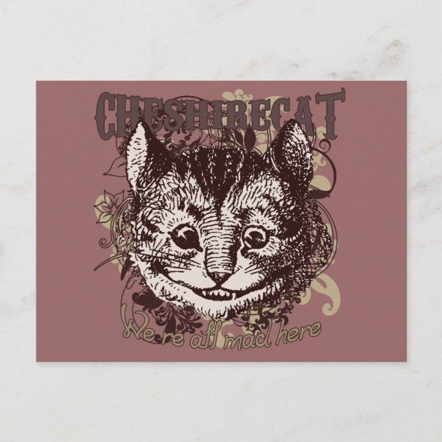 Carte Postale Cheshire Chat Carnivale Style (Devant)