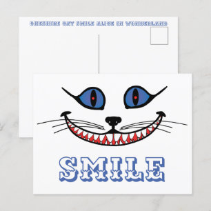 Carte Postale Cheshire Chat Smile