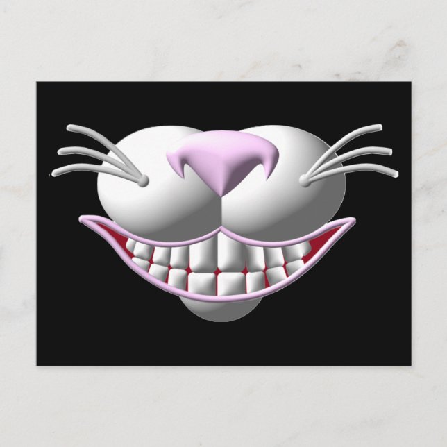 Carte Postale Cheshire Chat Smile (Devant)