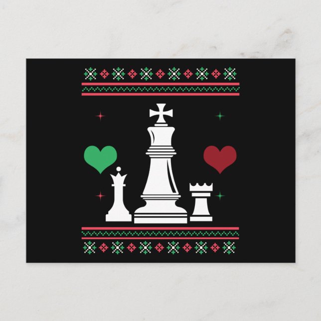 Carte Postale Chess Ugly Christmas (Devant)