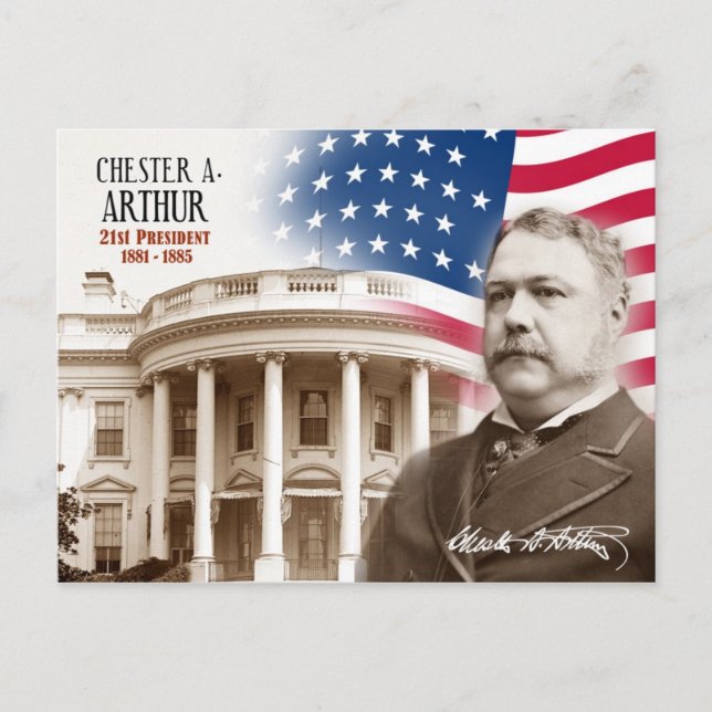 Carte Postale Chester A. Arthur -  21e président des États-Unis (Devant)