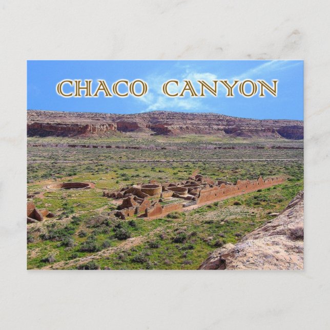 Carte Postale Chetro Ketl en Chaco Canyon, Nouveau-Mexique (Devant)