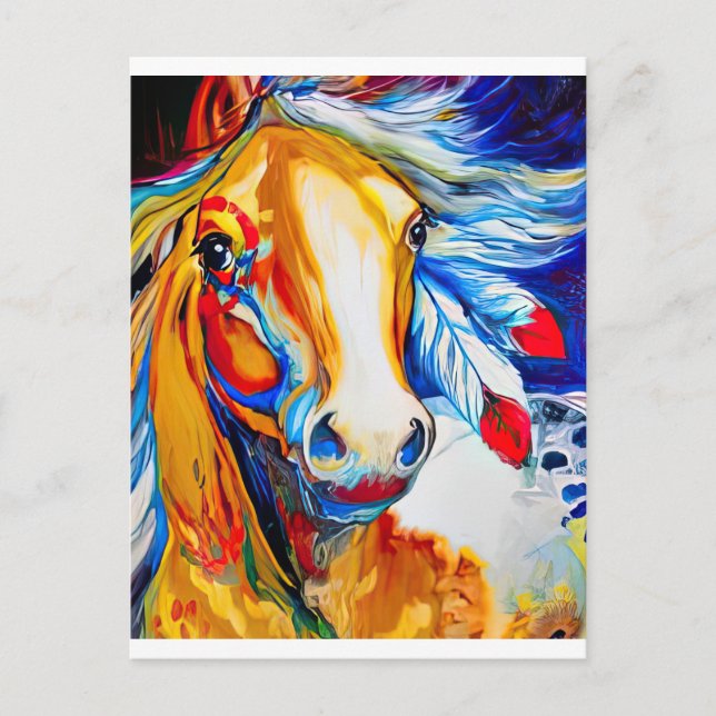 Carte Postale Cheval (Devant)