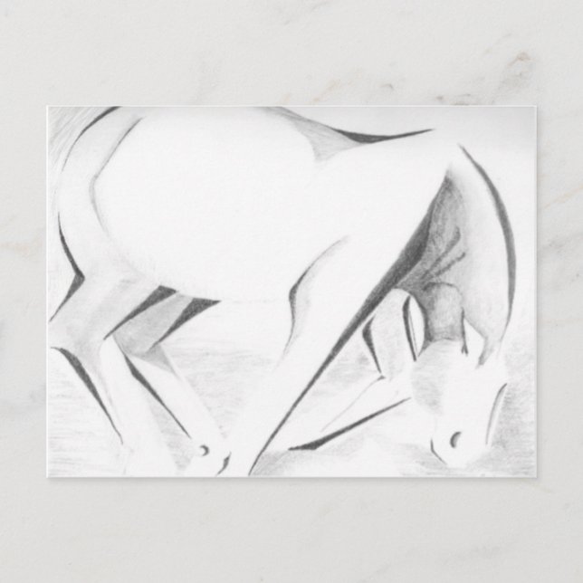 Carte Postale Cheval à bascule Abstrait (Devant)