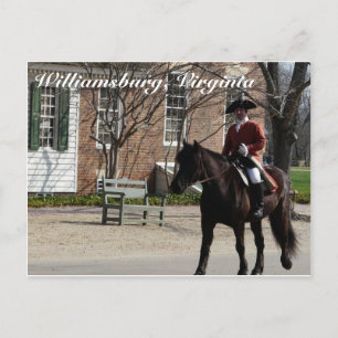 Carte Postale Cheval à cheval en Colonial Williamsburg
