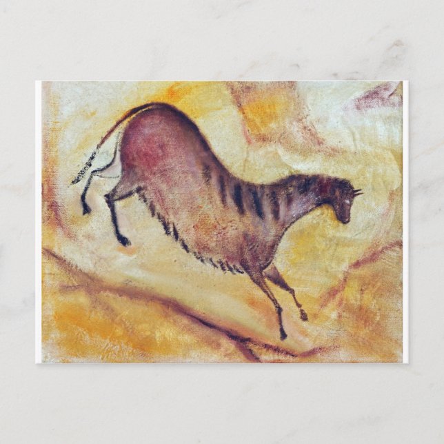 Carte Postale Cheval à la Altamira (Devant)