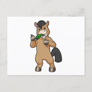 Carte Postale Cheval à Mating Vegan