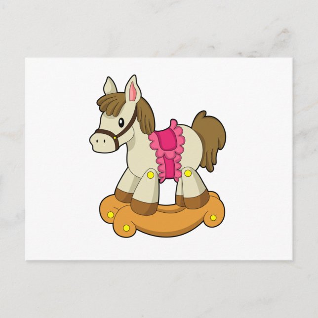 Carte Postale Cheval comme Cheval Rocking.PNG (Devant)