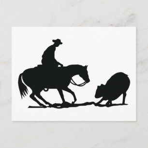Carte Postale Cheval coupant