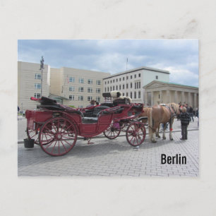 Carte Postale Cheval de Berlin et Buggy