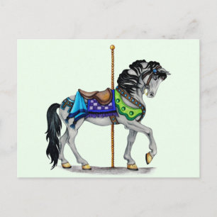 Carte Postale Cheval de carrousel