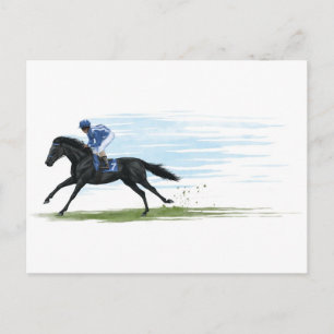 Carte Postale cheval de course