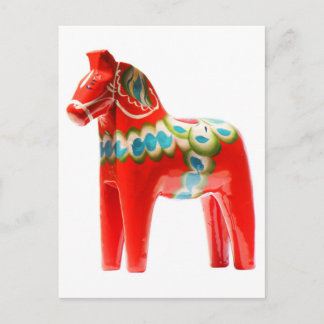 Carte Postale Cheval de Dala Suède