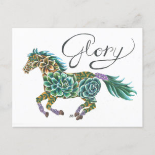 Carte Postale Cheval de gloire par Sherry Jarvis 