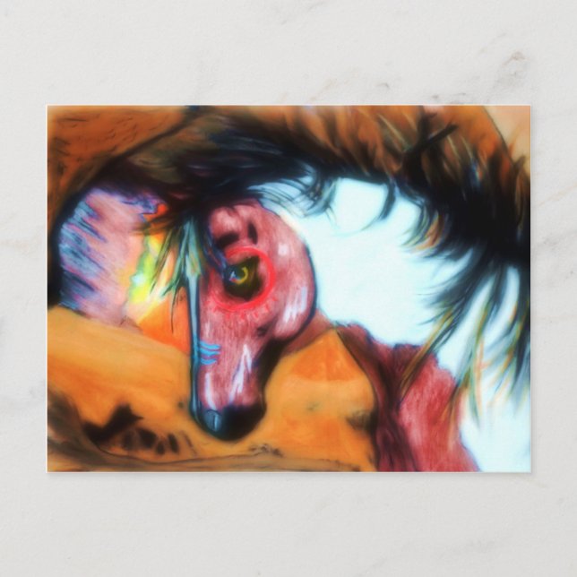 Carte Postale Cheval de guerre 2 (Devant)