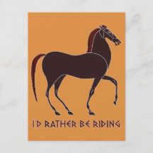 Cheval de l'Ancien Jar Grec, "Je préfère monter"