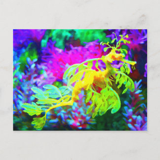 Carte Postale Cheval de mer Abstrait
